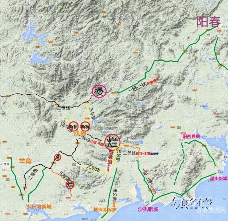 广东省阳西县地图（广东省阳西县属于哪个地级市）