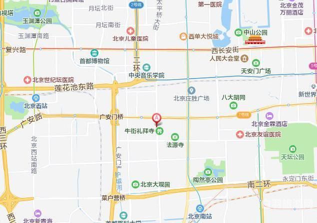 北京西城地图（北京西城地图全图）